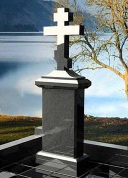 крест на  элитный памятник из камня для могилы