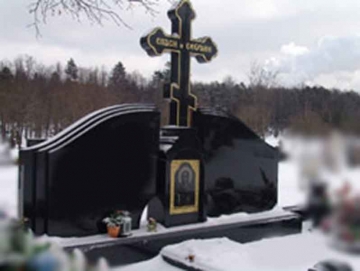двойной надгробный памятник из гранита для кладбищ