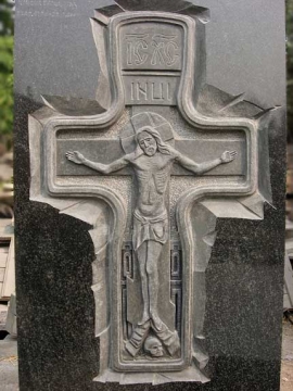 крест на  элитный памятник из гранита на могилу