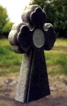 крест на ритуальный памятник из камня