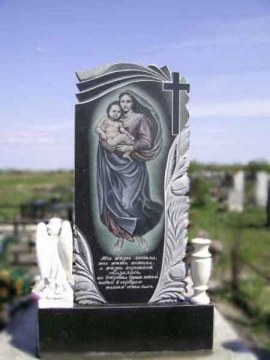 одиночный  элитный памятник из гранита для кладбищ