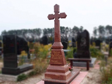 крест на надгробный памятник из гранита на могилу