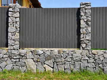 забор из натурального камня